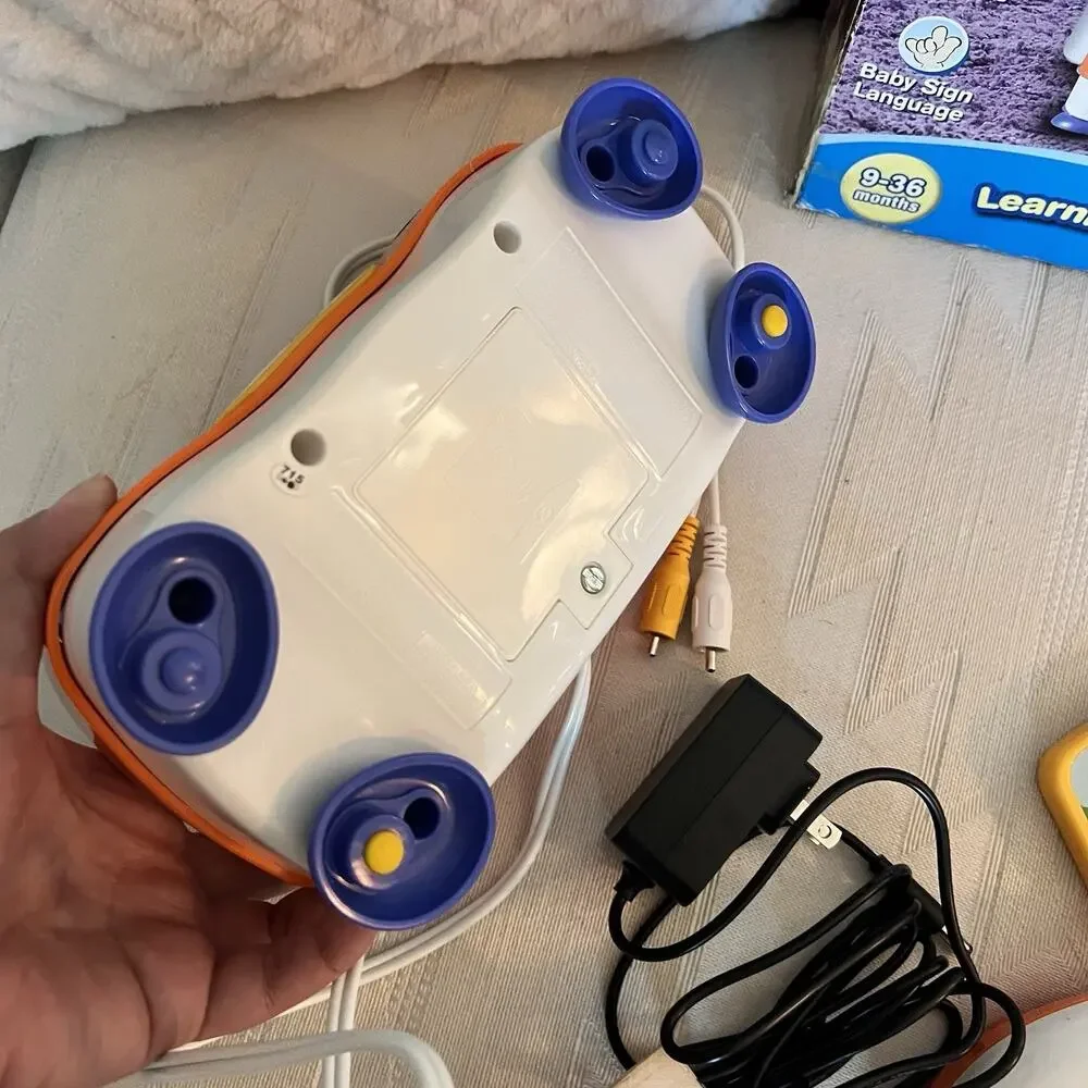 VTech V.Smile Baby Development System Barney & Learn Discover 2 Cartridges WORKS